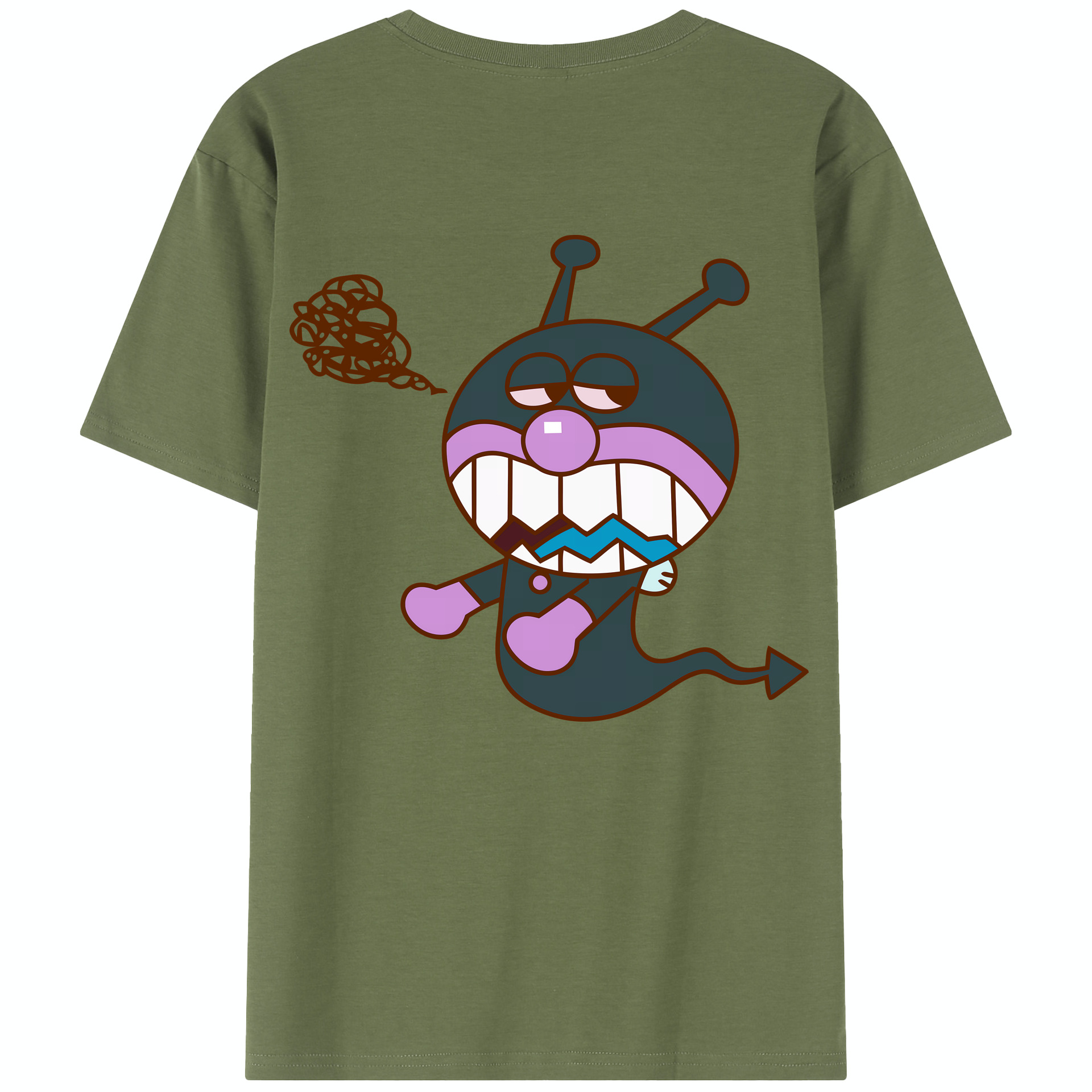 （画像用） アンパンマン Anpanman 綿100％半袖Tシャツ（背面プリント）